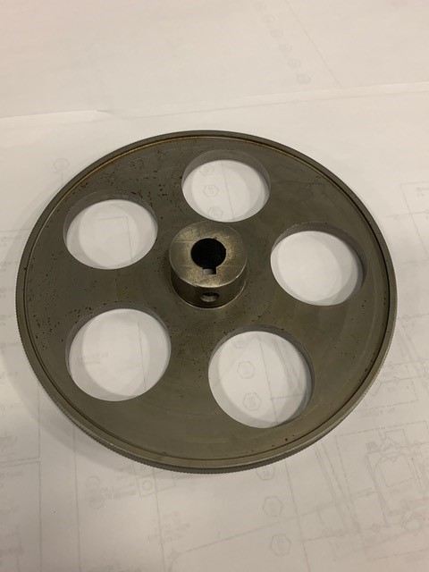 Hardened Knurled measuring wheel 18” circumference.